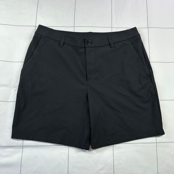 Lululemon Shorts Mens 32 Black ABC Classic Fit 6" Warpstreme Stretch Casual Golf - Picture 1 of 11